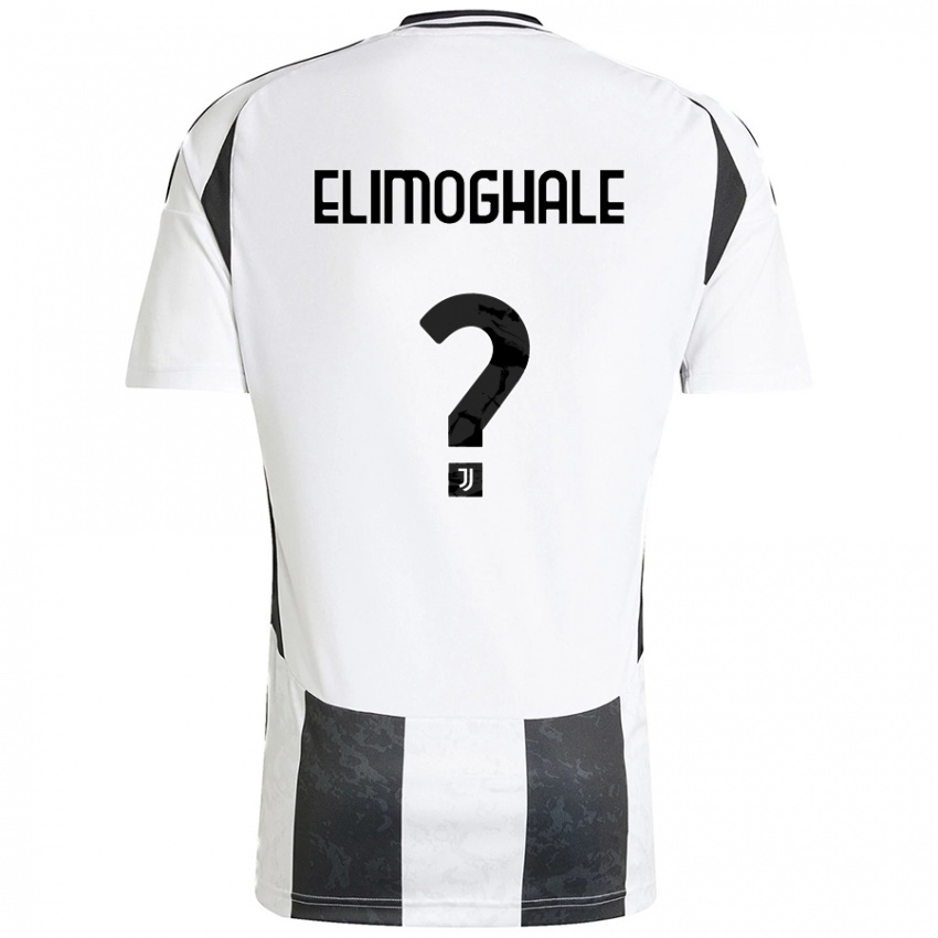 Niño Camiseta Destiny Elimoghale #0 Blanco Negro 1ª Equipación 2024/25 La Camisa Chile