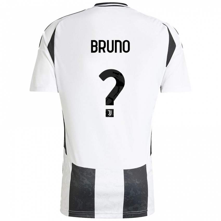 Niño Camiseta Giovanni Bruno #0 Blanco Negro 1ª Equipación 2024/25 La Camisa Chile