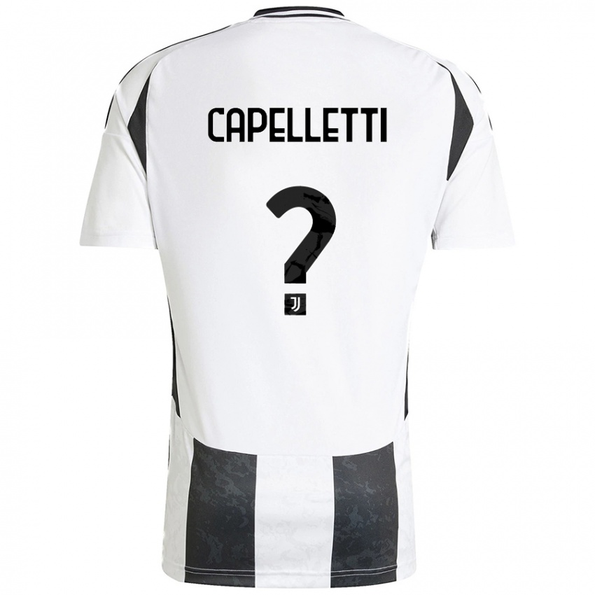 Niño Camiseta Alessia Capelletti #0 Blanco Negro 1ª Equipación 2024/25 La Camisa Chile