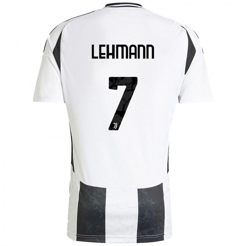 Niño Camiseta Alisha Lehmann #7 Blanco Negro 1ª Equipación 2024/25 La Camisa Chile