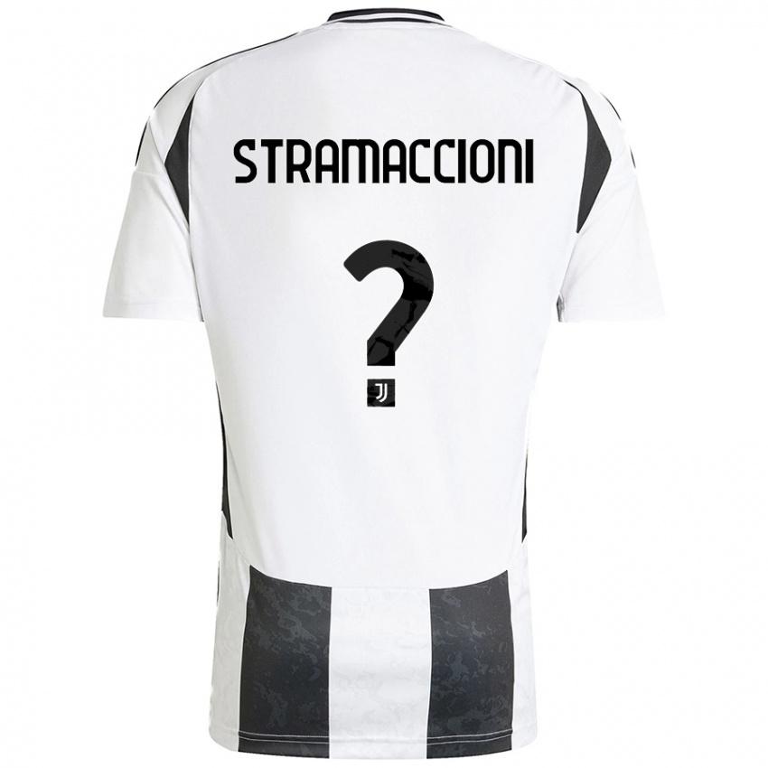 Niño Camiseta Diego Stramaccioni #0 Blanco Negro 1ª Equipación 2024/25 La Camisa Chile