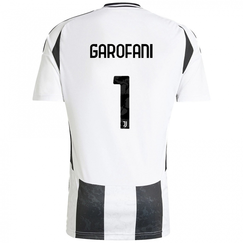 Niño Camiseta Giovanni Garofani #1 Blanco Negro 1ª Equipación 2024/25 La Camisa Chile