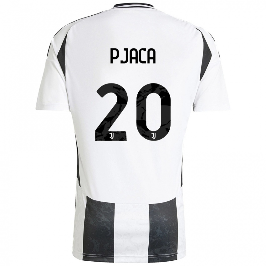 Niño Camiseta Marko Pjaca #20 Blanco Negro 1ª Equipación 2024/25 La Camisa Chile