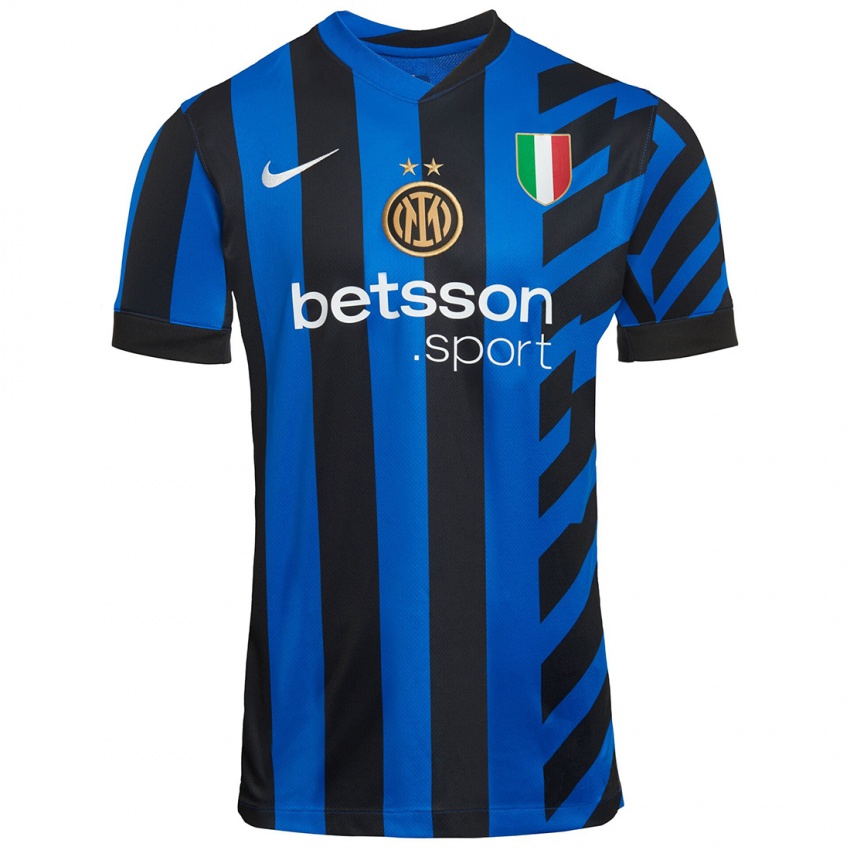 Niño Camiseta Francesco Acerbi #15 Azul Negro 1ª Equipación 2024/25 La Camisa Chile