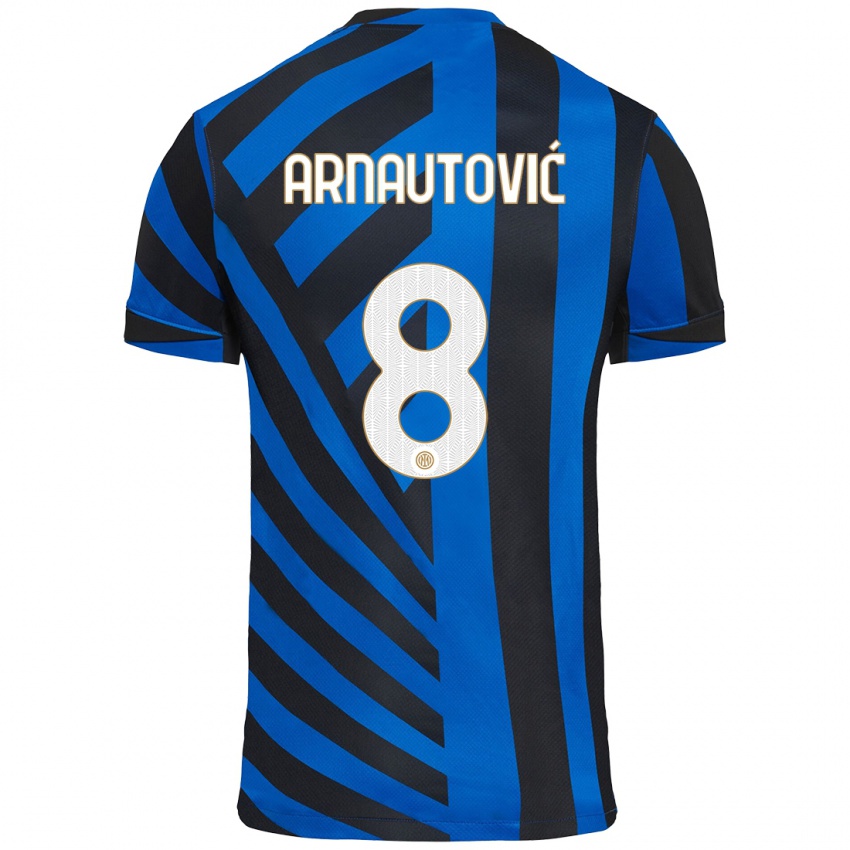 Niño Camiseta Marko Arnautovic #8 Azul Negro 1ª Equipación 2024/25 La Camisa Chile