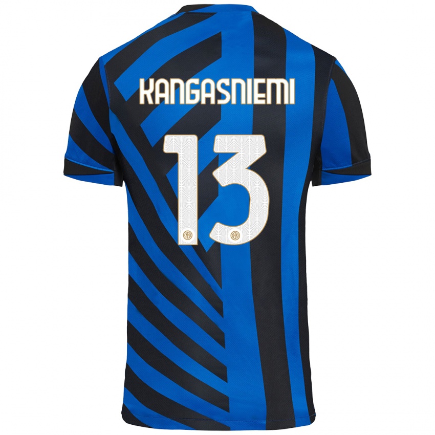 Niño Camiseta Ilari Kangasniemi #13 Azul Negro 1ª Equipación 2024/25 La Camisa Chile