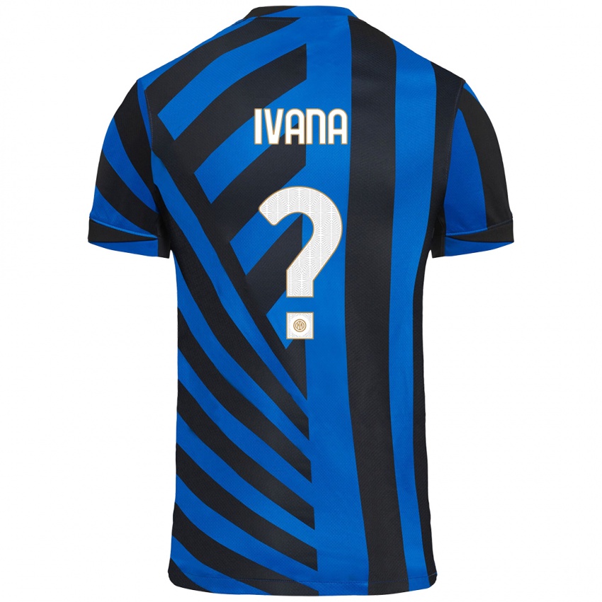 Niño Camiseta Ivana Andrés #0 Azul Negro 1ª Equipación 2024/25 La Camisa Chile