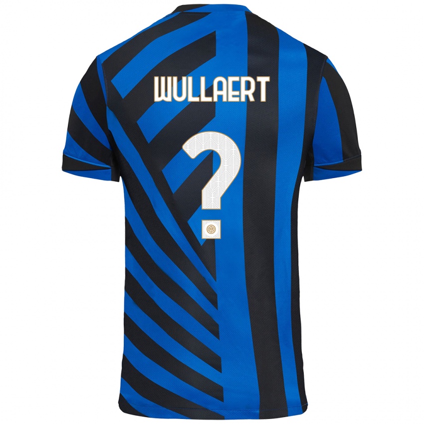 Niño Camiseta Tessa Wullaert #0 Azul Negro 1ª Equipación 2024/25 La Camisa Chile