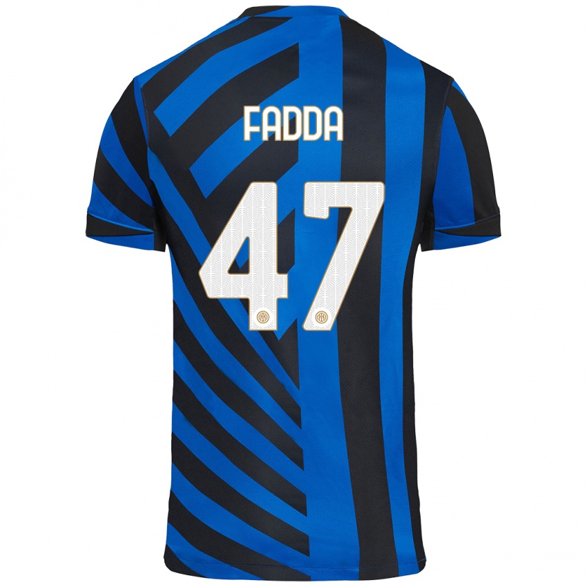 Niño Camiseta Paola Fadda #47 Azul Negro 1ª Equipación 2024/25 La Camisa Chile