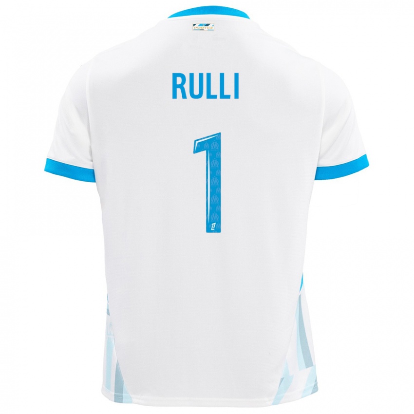 Niño Camiseta Gerónimo Rulli #1 Blanco Azul Cielo 1ª Equipación 2024/25 La Camisa Chile