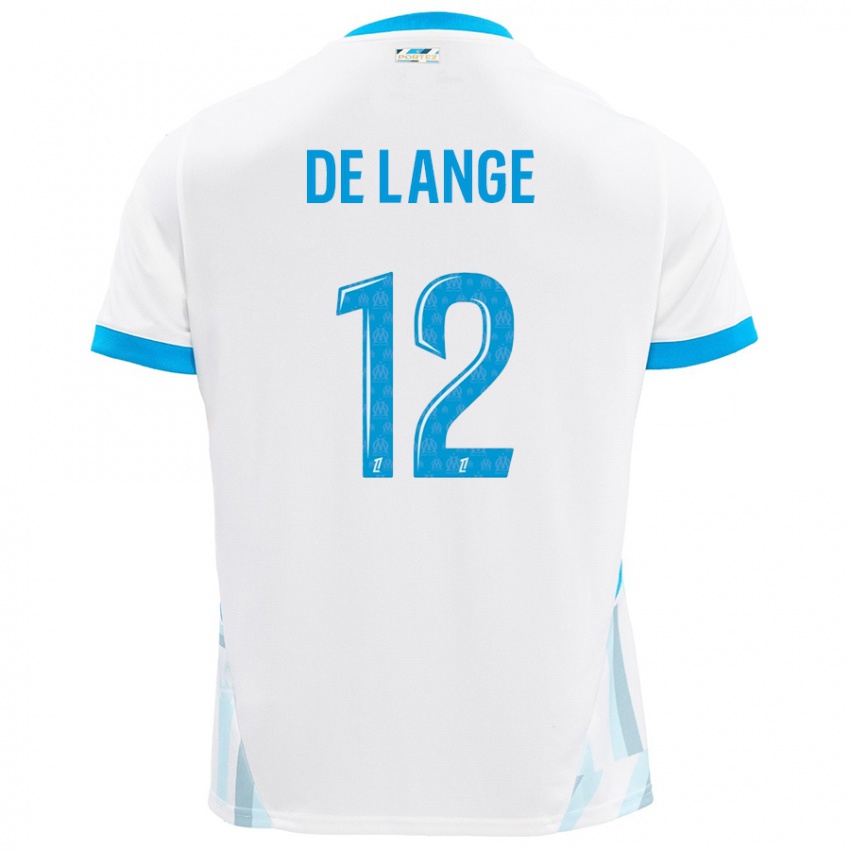 Niño Camiseta Jeffrey De Lange #12 Blanco Azul Cielo 1ª Equipación 2024/25 La Camisa Chile