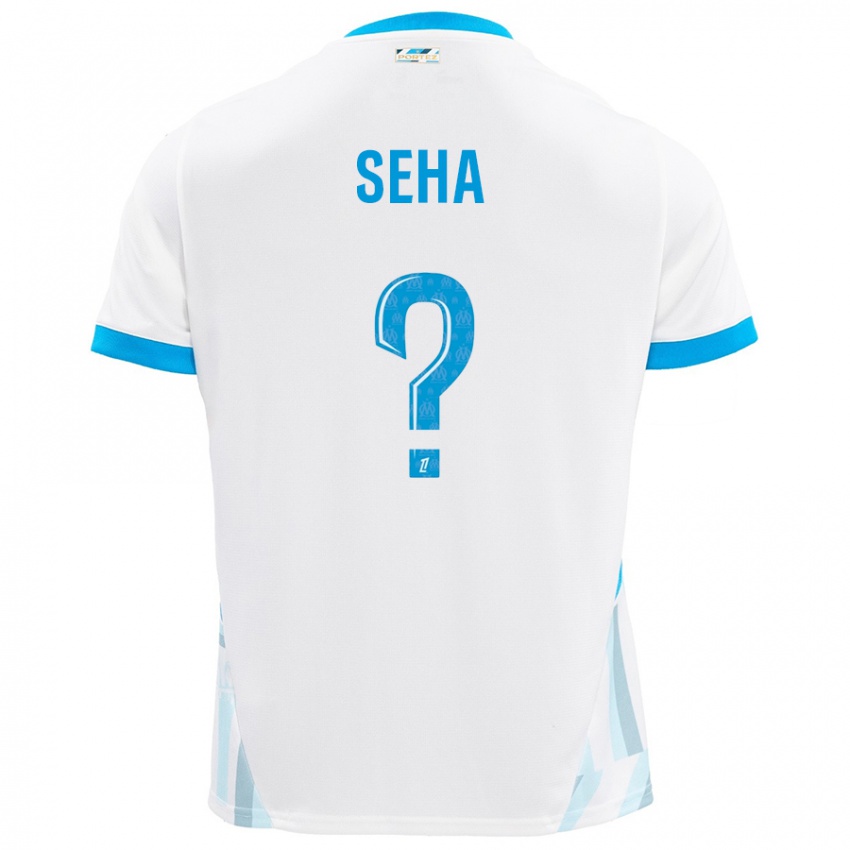 Niño Camiseta Sayha Seha #0 Blanco Azul Cielo 1ª Equipación 2024/25 La Camisa Chile