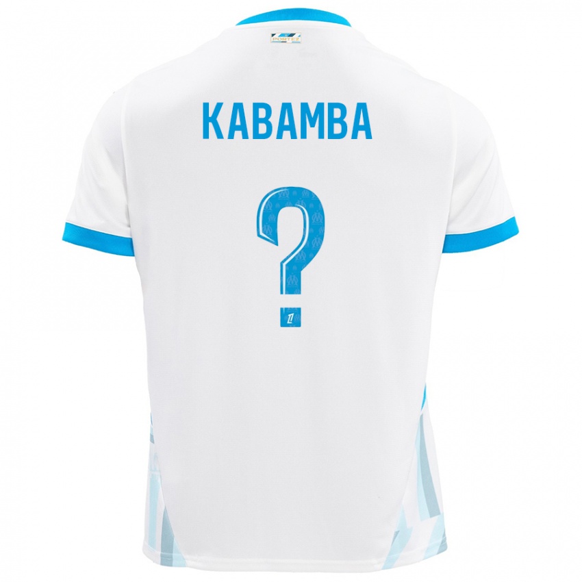 Niño Camiseta Alexis Kabamba #0 Blanco Azul Cielo 1ª Equipación 2024/25 La Camisa Chile