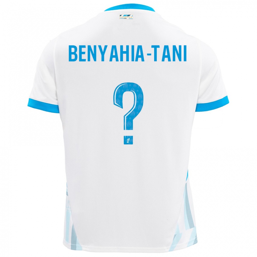 Niño Camiseta Aylan Benyahia-Tani #0 Blanco Azul Cielo 1ª Equipación 2024/25 La Camisa Chile