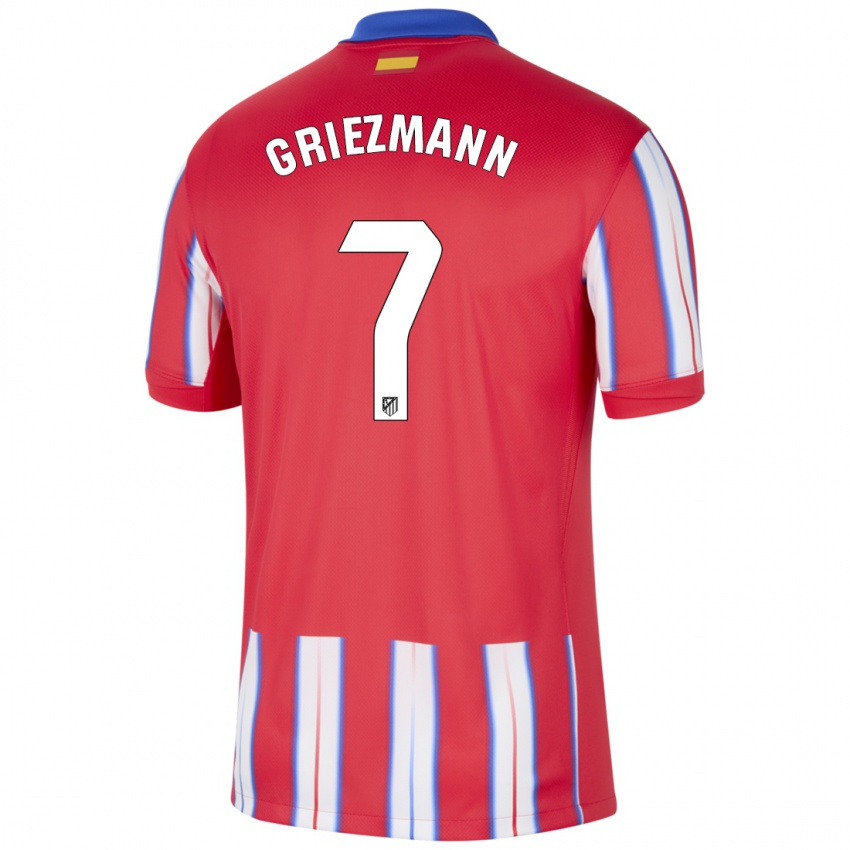 Niño Camiseta Antoine Griezmann #7 Rojo Blanco Azul 1ª Equipación 2024/25 La Camisa Chile