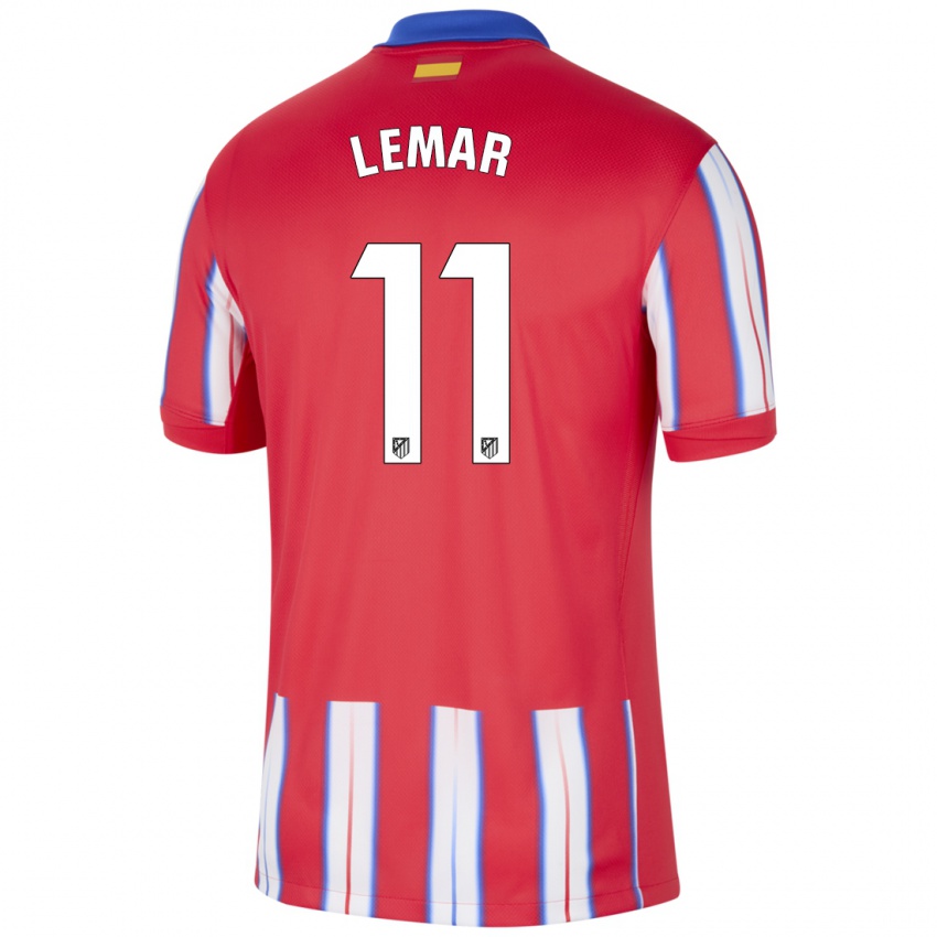 Niño Camiseta Thomas Lemar #11 Rojo Blanco Azul 1ª Equipación 2024/25 La Camisa Chile