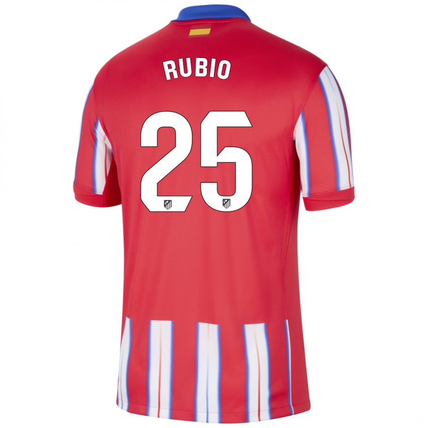 Niño Camiseta Daniel Rubio #25 Rojo Blanco Azul 1ª Equipación 2024/25 La Camisa Chile