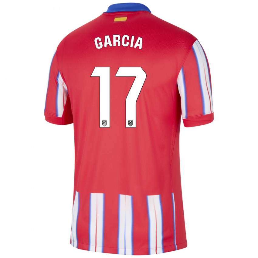 Niño Camiseta Gaby García #17 Rojo Blanco Azul 1ª Equipación 2024/25 La Camisa Chile