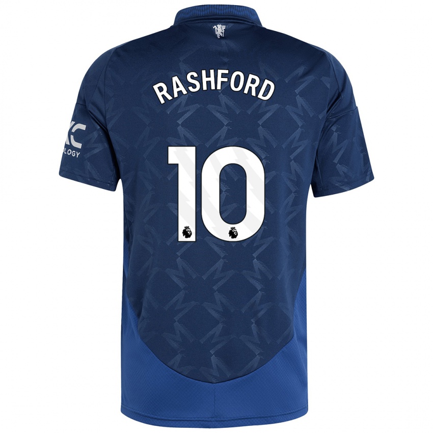 Niño Camiseta Marcus Rashford #10 Índigo 2ª Equipación 2024/25 La Camisa Chile