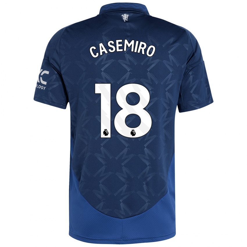 Niño Camiseta Casemiro #18 Índigo 2ª Equipación 2024/25 La Camisa Chile