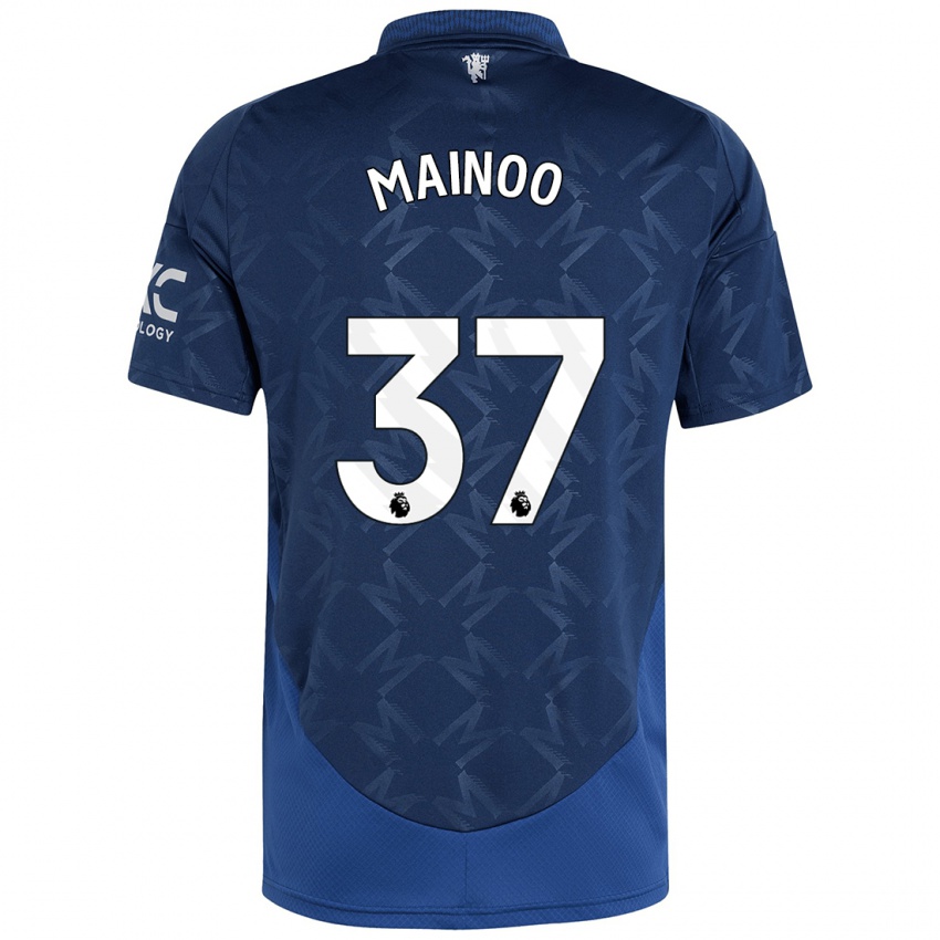 Niño Camiseta Kobbie Mainoo #37 Índigo 2ª Equipación 2024/25 La Camisa Chile