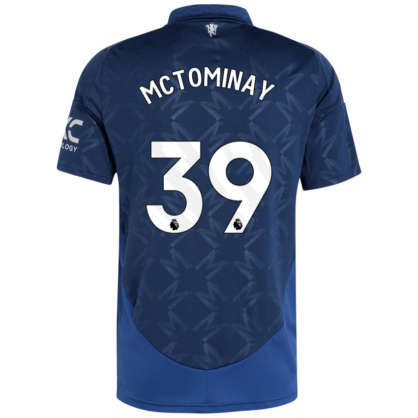 Niño Camiseta Scott Mctominay #39 Índigo 2ª Equipación 2024/25 La Camisa Chile