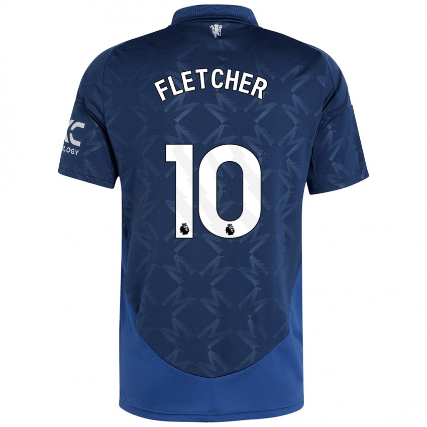 Niño Camiseta Jack Fletcher #10 Índigo 2ª Equipación 2024/25 La Camisa Chile