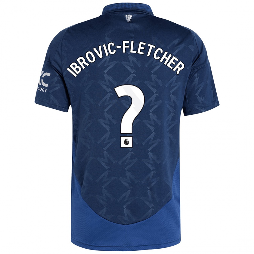 Niño Camiseta Edward Ibrovic-Fletcher #0 Índigo 2ª Equipación 2024/25 La Camisa Chile