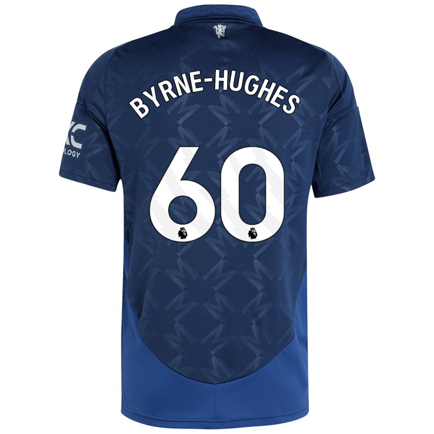 Niño Camiseta Cameron Byrne-Hughes #60 Índigo 2ª Equipación 2024/25 La Camisa Chile