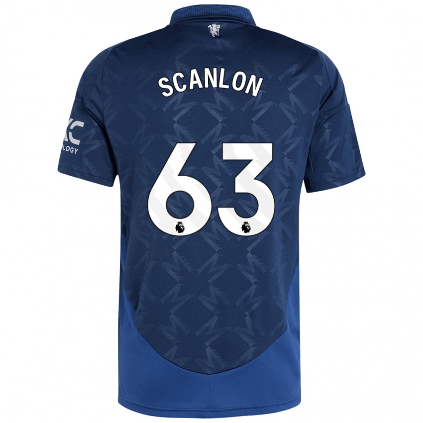 Niño Camiseta James Scanlon #63 Índigo 2ª Equipación 2024/25 La Camisa Chile