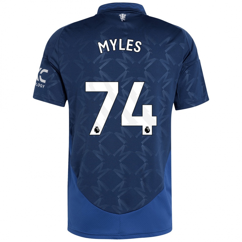 Niño Camiseta Tom Myles #74 Índigo 2ª Equipación 2024/25 La Camisa Chile