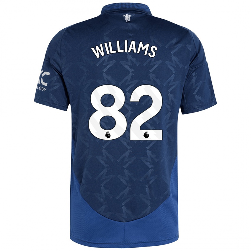 Niño Camiseta Ethan Williams #82 Índigo 2ª Equipación 2024/25 La Camisa Chile