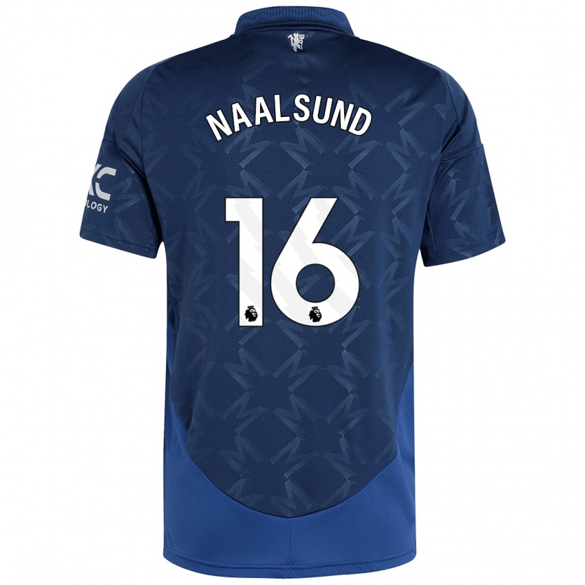 Niño Camiseta Lisa Naalsund #16 Índigo 2ª Equipación 2024/25 La Camisa Chile