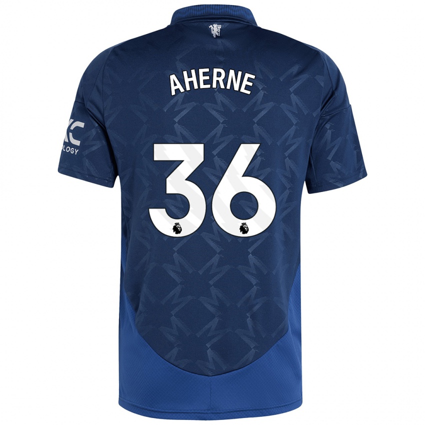 Niño Camiseta Alyssa Aherne #36 Índigo 2ª Equipación 2024/25 La Camisa Chile