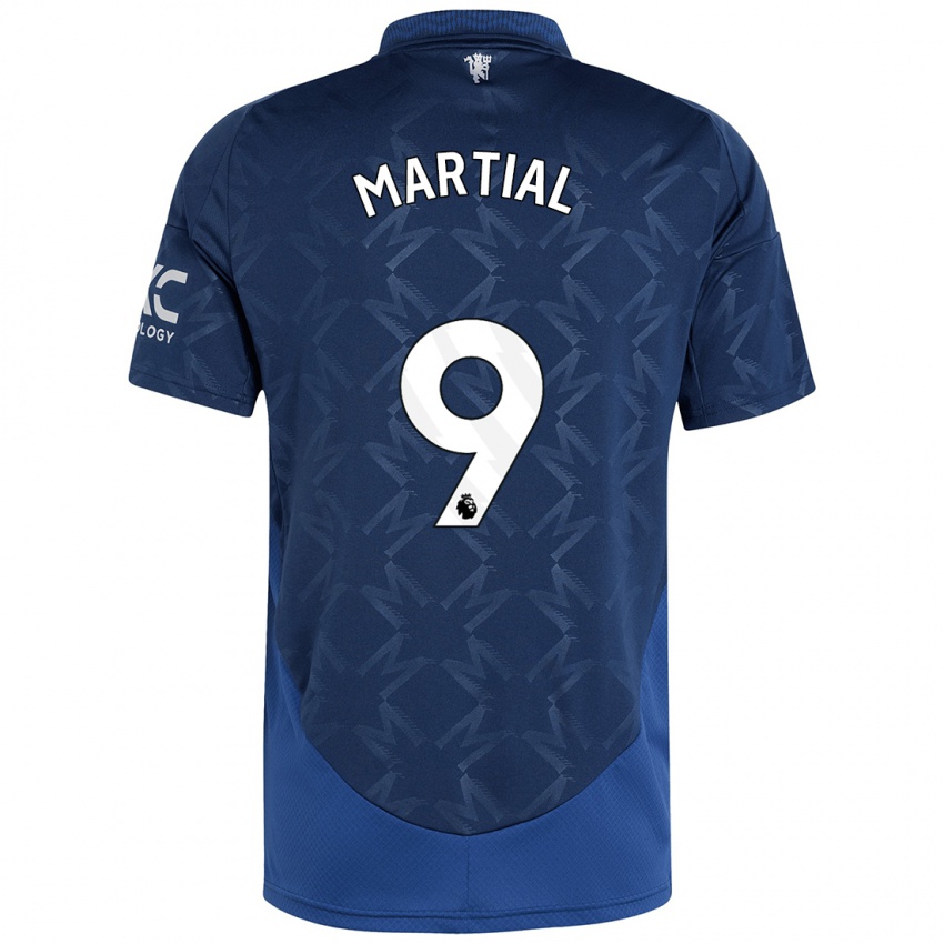 Niño Camiseta Anthony Martial #9 Índigo 2ª Equipación 2024/25 La Camisa Chile