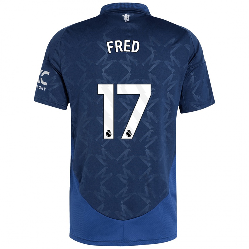 Niño Camiseta Fred #17 Índigo 2ª Equipación 2024/25 La Camisa Chile