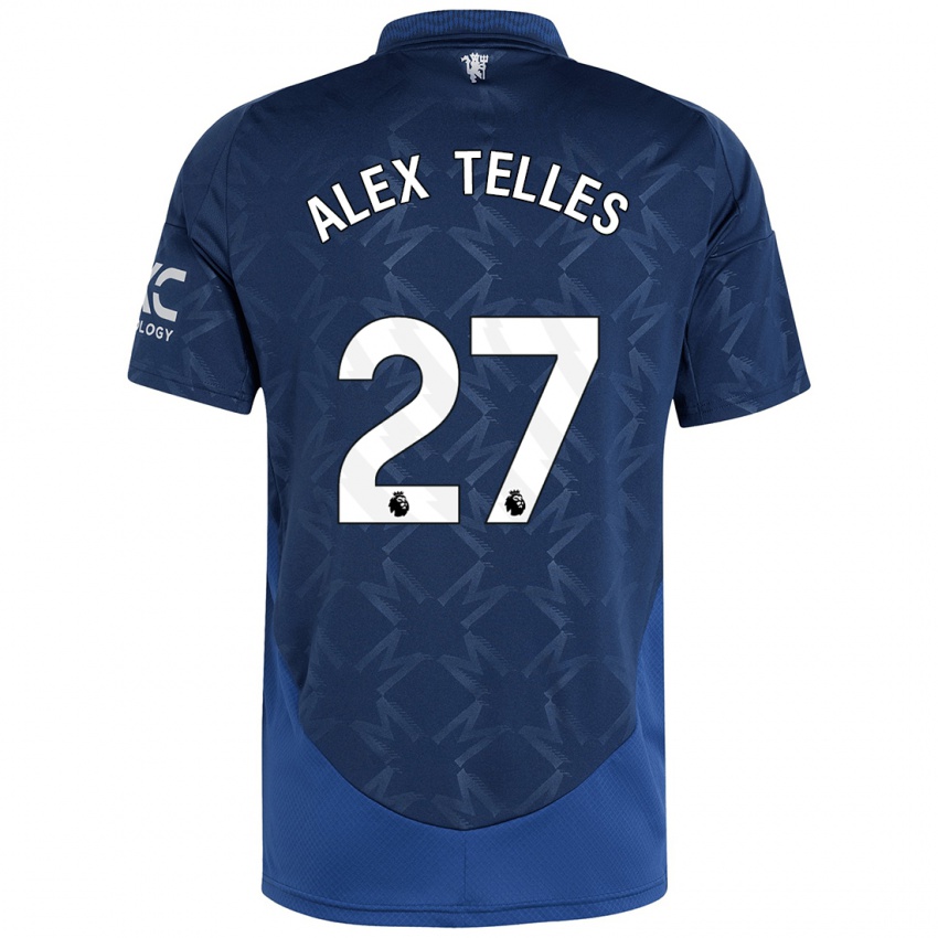 Niño Camiseta Alex Nicolao Telles #27 Índigo 2ª Equipación 2024/25 La Camisa Chile