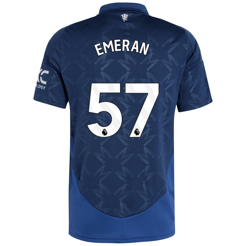 Niño Camiseta Noam Emeran #57 Índigo 2ª Equipación 2024/25 La Camisa Chile