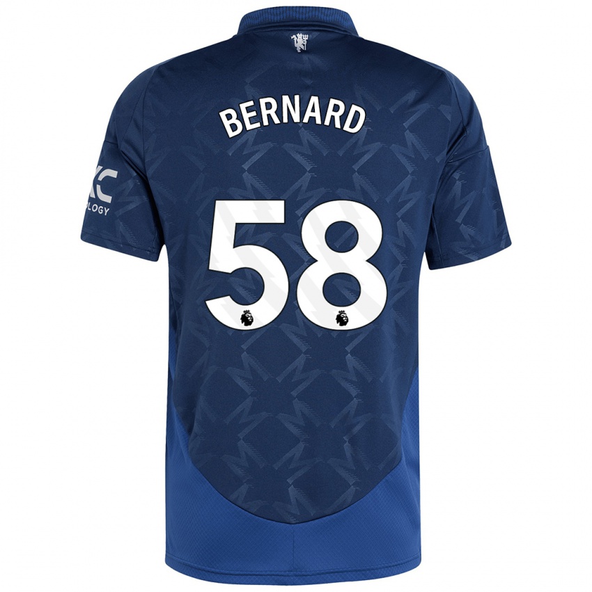 Niño Camiseta Bernard #58 Índigo 2ª Equipación 2024/25 La Camisa Chile