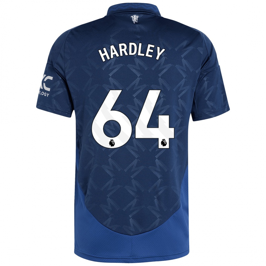 Niño Camiseta Bjorn Hardley #64 Índigo 2ª Equipación 2024/25 La Camisa Chile