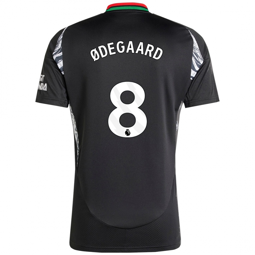 Niño Camiseta Martin Odegaard #8 Negro 2ª Equipación 2024/25 La Camisa Chile