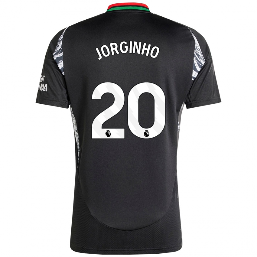 Niño Camiseta Jorginho #20 Negro 2ª Equipación 2024/25 La Camisa Chile