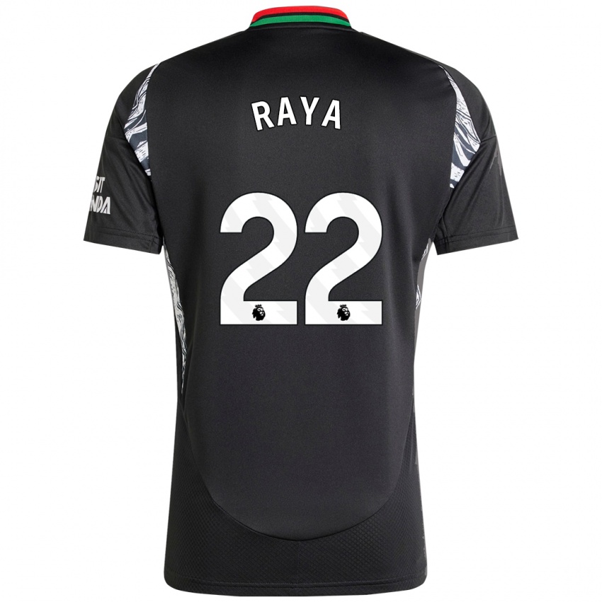 Niño Camiseta David Raya #22 Negro 2ª Equipación 2024/25 La Camisa Chile