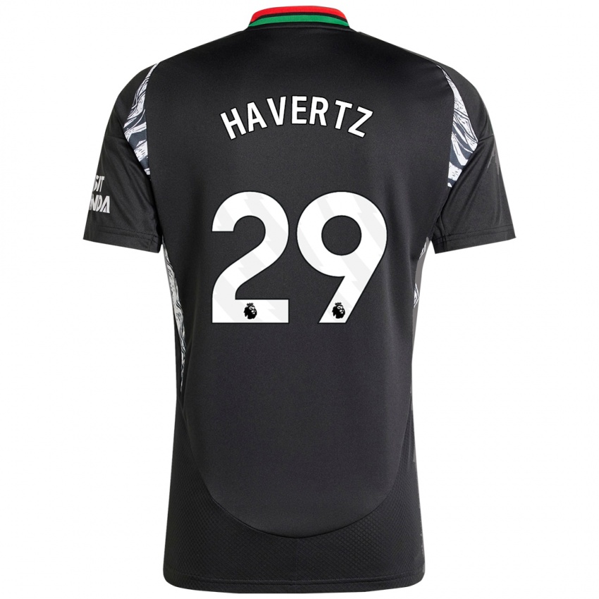 Niño Camiseta Kai Havertz #29 Negro 2ª Equipación 2024/25 La Camisa Chile