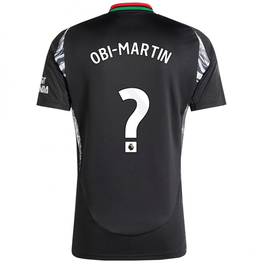 Niño Camiseta Chido Obi-Martin #0 Negro 2ª Equipación 2024/25 La Camisa Chile