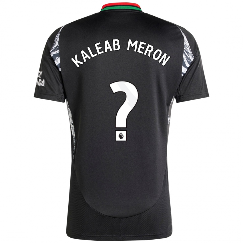 Niño Camiseta Kaleab Meron #0 Negro 2ª Equipación 2024/25 La Camisa Chile