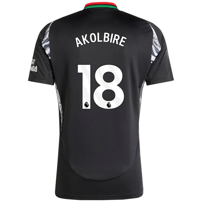 Niño Camiseta Bless Akolbire #18 Negro 2ª Equipación 2024/25 La Camisa Chile