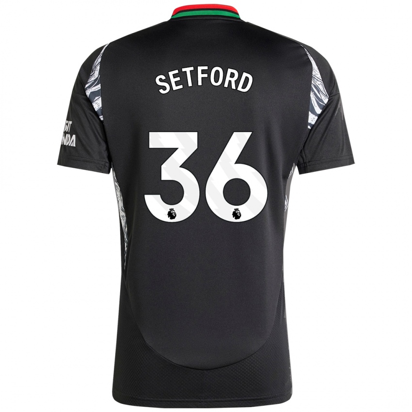 Niño Camiseta Tommy Setford #36 Negro 2ª Equipación 2024/25 La Camisa Chile