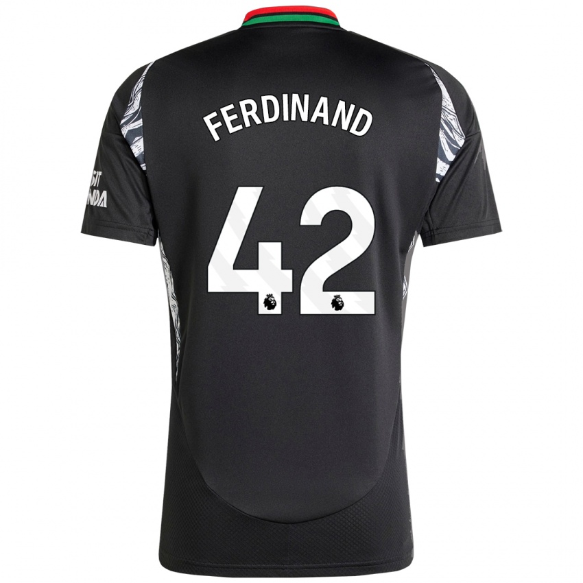 Niño Camiseta Seb Ferdinand #42 Negro 2ª Equipación 2024/25 La Camisa Chile