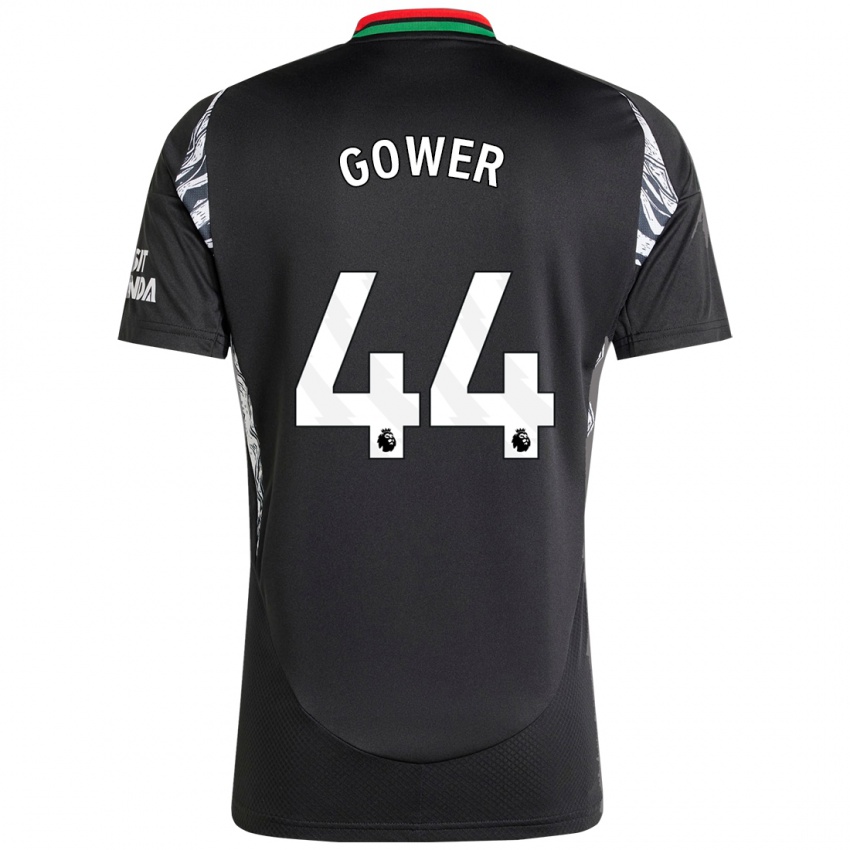 Niño Camiseta Jimi Gower #44 Negro 2ª Equipación 2024/25 La Camisa Chile